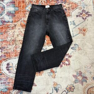 BDG Urban Outfitters Cowboy‎ Jeans Washed Black High Rise Straight Leg Size 30